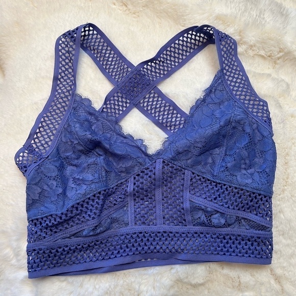 Free People intimates Pretty Lace Brami wire free Bralette Sz-S. U5 - Picture 6 of 8